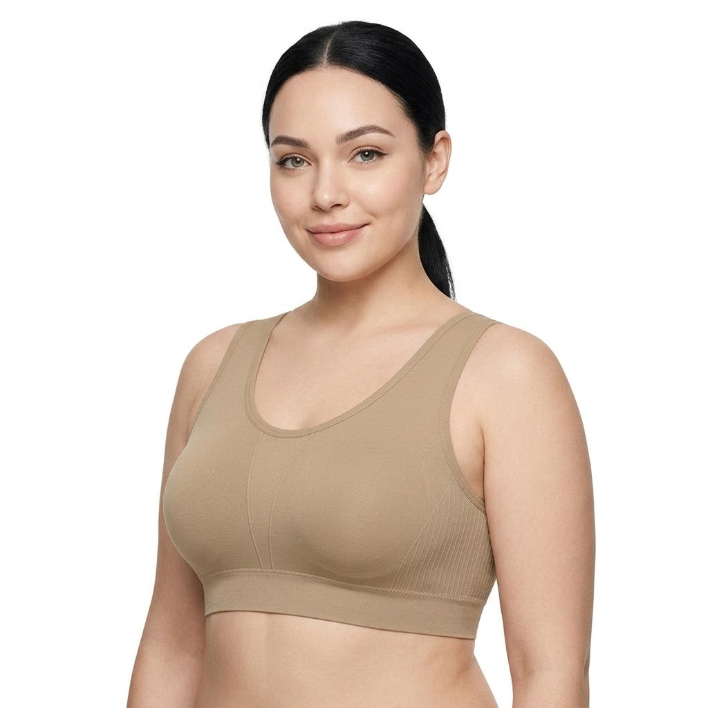 FARI Anti-Sagging Non-Padded Breathable Bra | 38 to 50 in | Non-Slip | U-Shaped Beautiful Back | Shockproof | CT260826A352