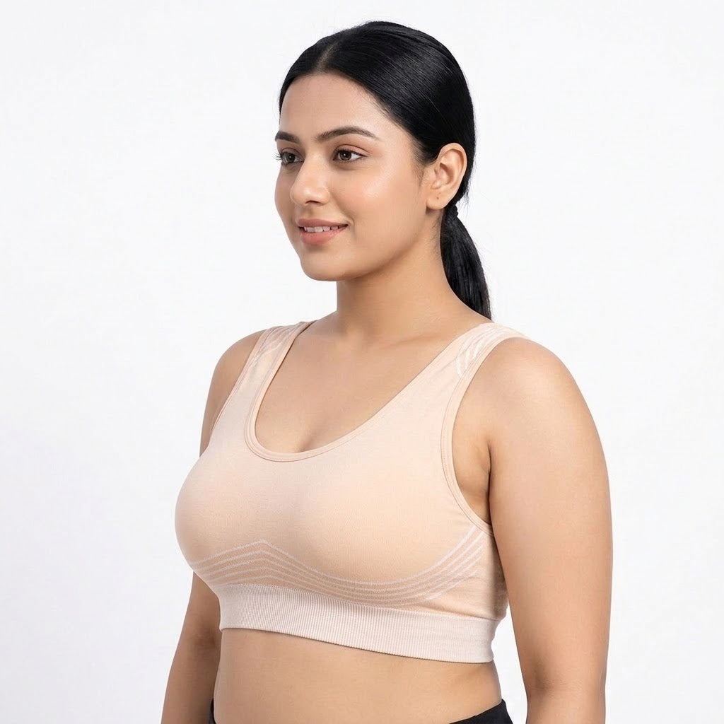 PIKA Plus-Size Ultra-Thin Non Padded Tank Top | Comfortable And Breatheble Wear | Single-Layer | Short Summer Intimates | CT260826A355