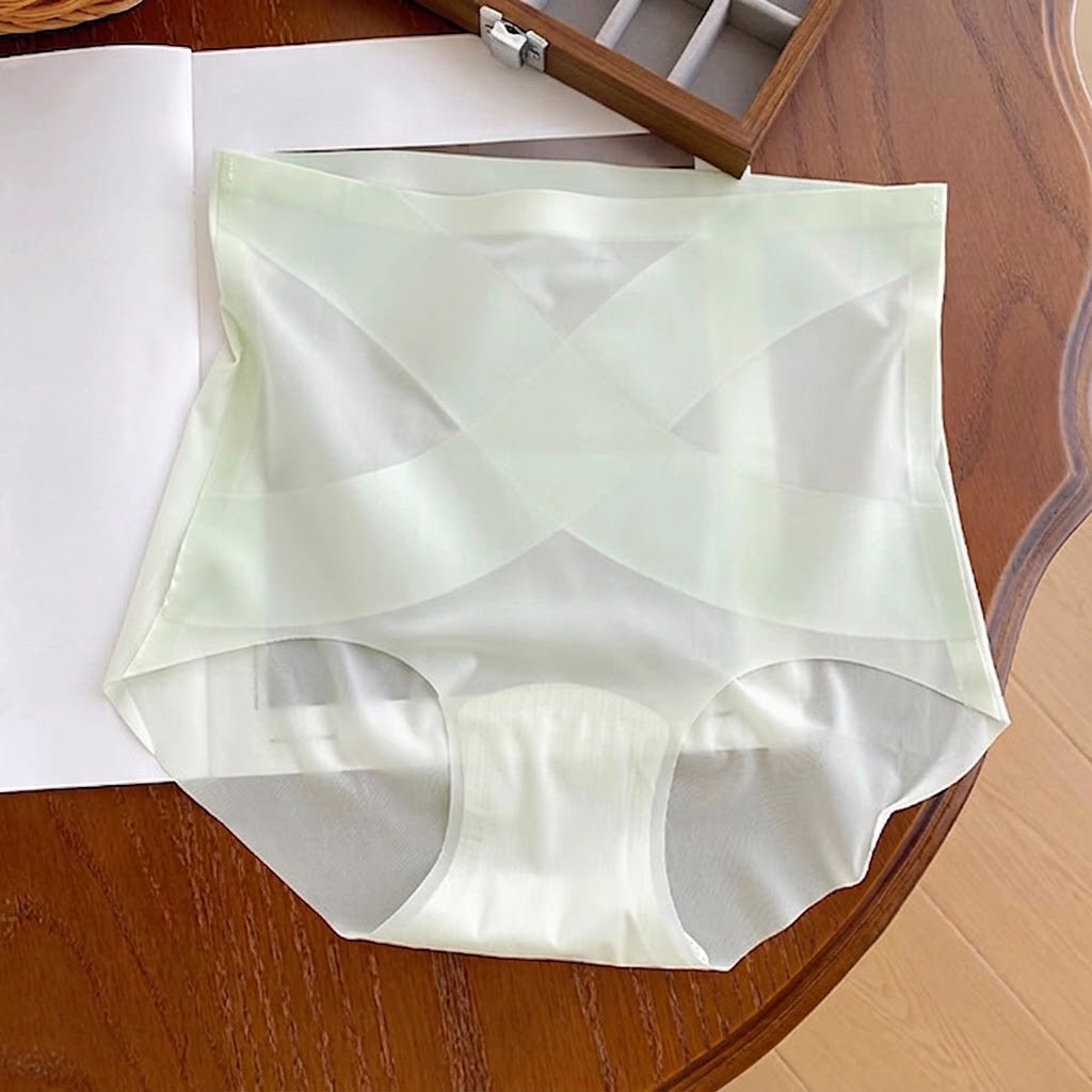 Ultra-Thin High-Waist Tummy Control Panties | Ice Silk Seamless | Hip-Lifting | Non-Pinching Comfort | Women’s Shaping Underwear | ISCP260820A320