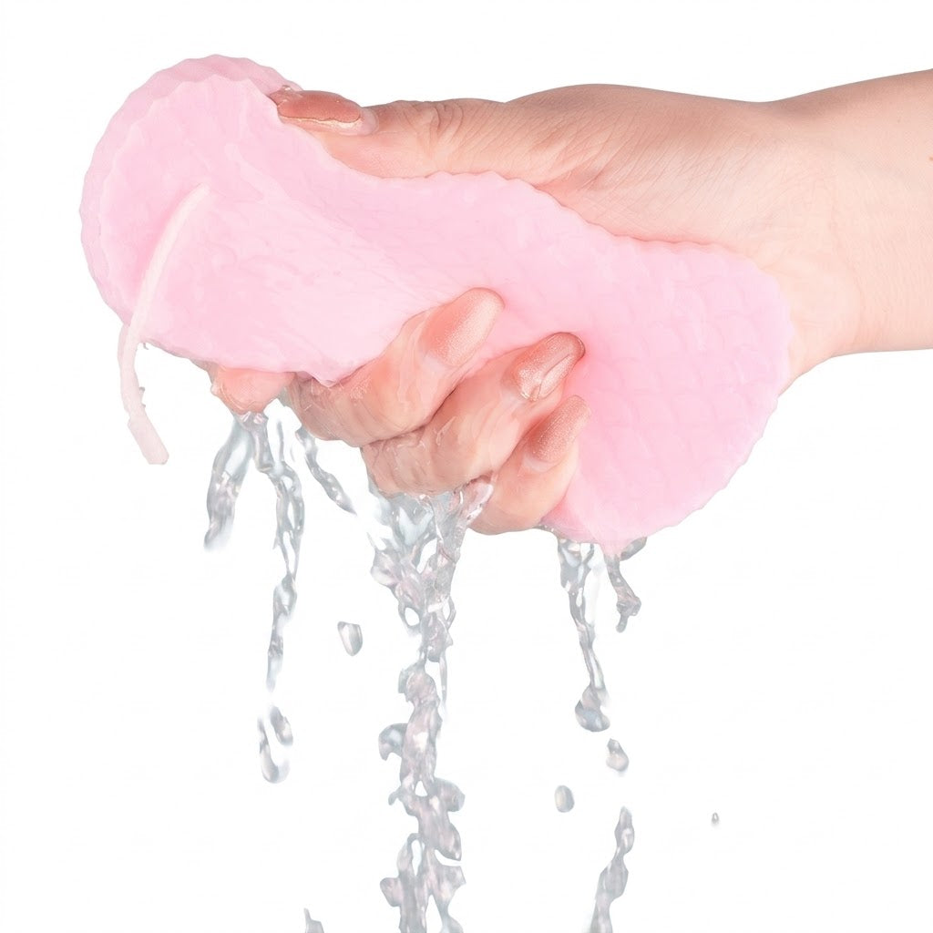 Skin-free Bath Scrubbing Sponge | Exfoliating Body Scrubber | Painless Skin Cleaning | Dead Skin & Mud Removal | Lightweight Bath Wipe | ISMT260819A314