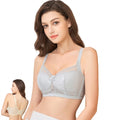 KYNA Large Bust Minimizing Full Cup Bra | Cup D | Plus Size | Lace Adjustable Side Breast Support | Anti-Sagging Appearance | Thin Slimming Look | CB260922A384