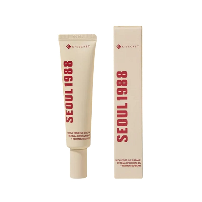 K-SECRET Seoul 1988 Eye Cream: Retinal Liposome 4% + Fermented Bean (30ml) 🇰🇷 Eye Area Care • Hydration • Smooth-Looking Skin | ISBK260721A223