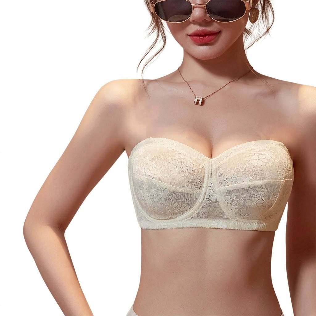XONA Ultra-Thin Minimizer Invisible Wired Bra | Cup B/C | Large & Small Breasts | Anti-Sagging Support Bra | Summer Lightweight Seamless Bra | CB260928A397