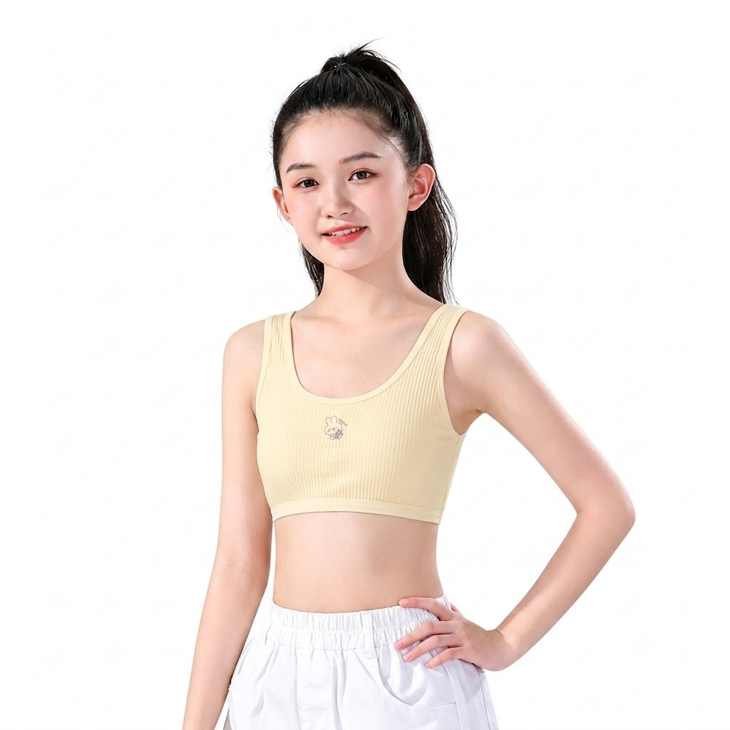 KIMA Comfortable Junior Underwear (First Bra Edition) | 30 in to 34 in | Tween & Teen Training Bra | Soft Daily Comfort | Lightweight Support | CB260729A251