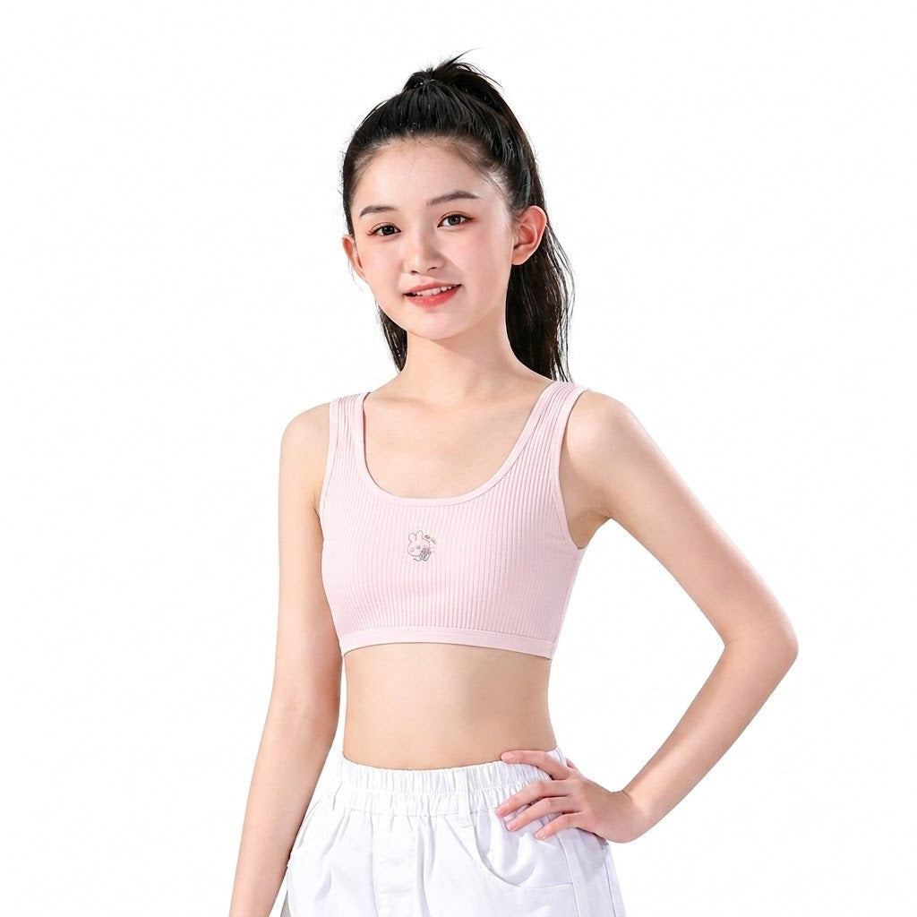 KIMA Comfortable Junior Underwear (First Bra Edition) | 30 in to 34 in | Tween & Teen Training Bra | Soft Daily Comfort | Lightweight Support | CB260729A251