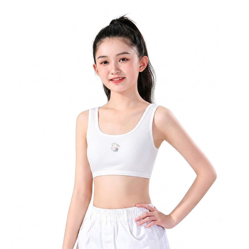 KIMA Comfortable Junior Underwear (First Bra Edition) | 30 in to 34 in | Tween & Teen Training Bra | Soft Daily Comfort | Lightweight Support | CB260729A251
