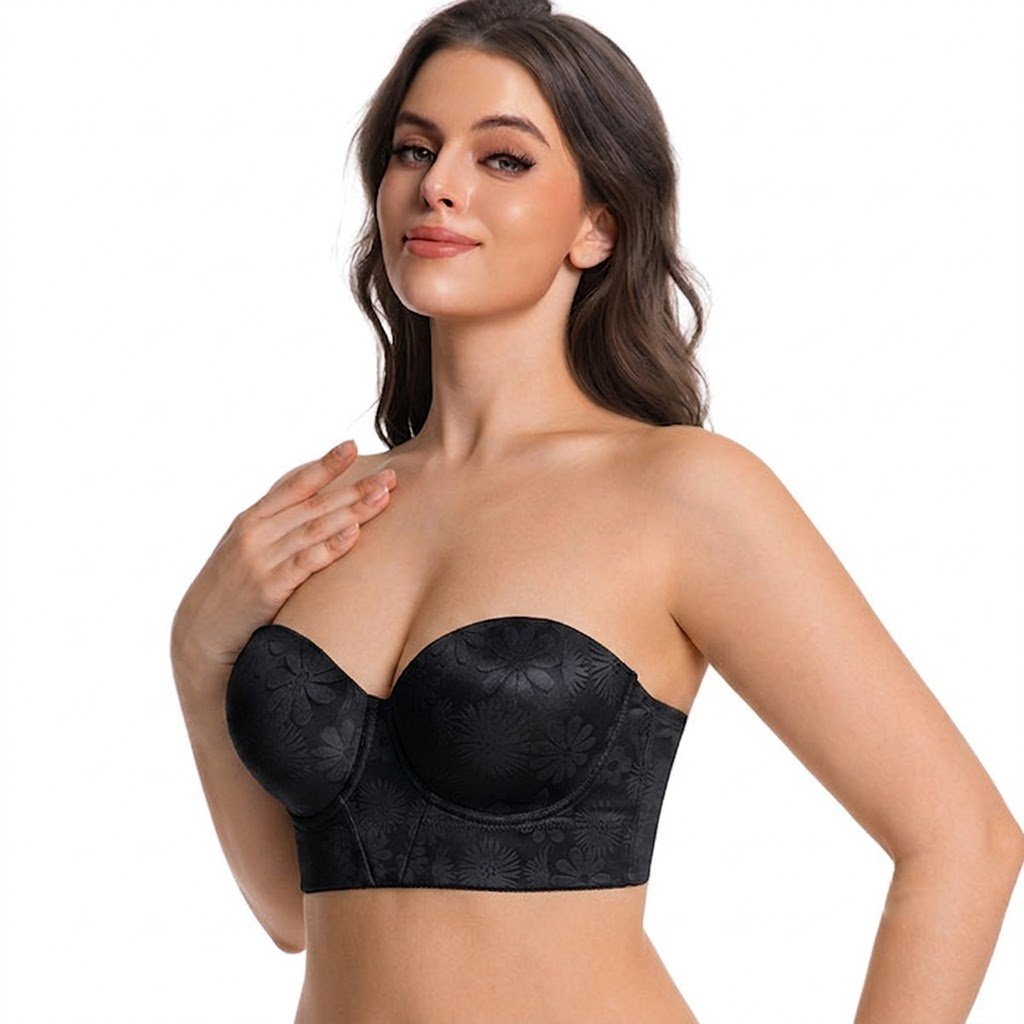 SYFA Plus-Size Strapless Bra | Cup B/C | Non-Slip | Push-Up | Beautiful Back | Women’s Bra | CB260809A282