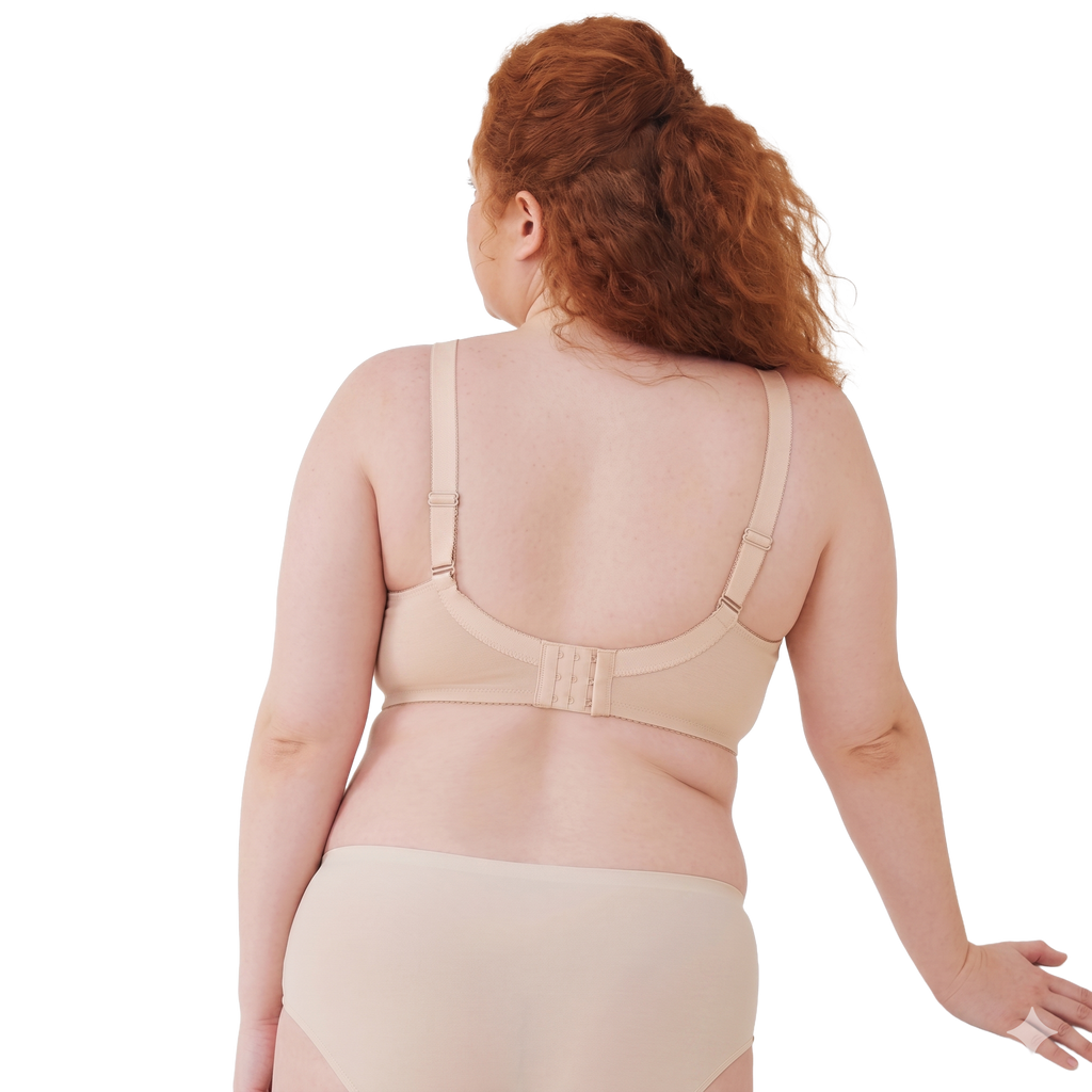 ROSA Plus-Size Minimizer Bra (Large Bust Edition) | D Cup | 3 Hook | Side Breast Control | Adjustable Support | Comfortable Daily Fit | CB260516A123