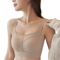 RYKA Adjustable Large Bust Gathering Bra | Cup B/C/D | Ultra-Thin | Wire-Free | Anti-Sagging | Seamless Plus Size Bra | CB260806A272