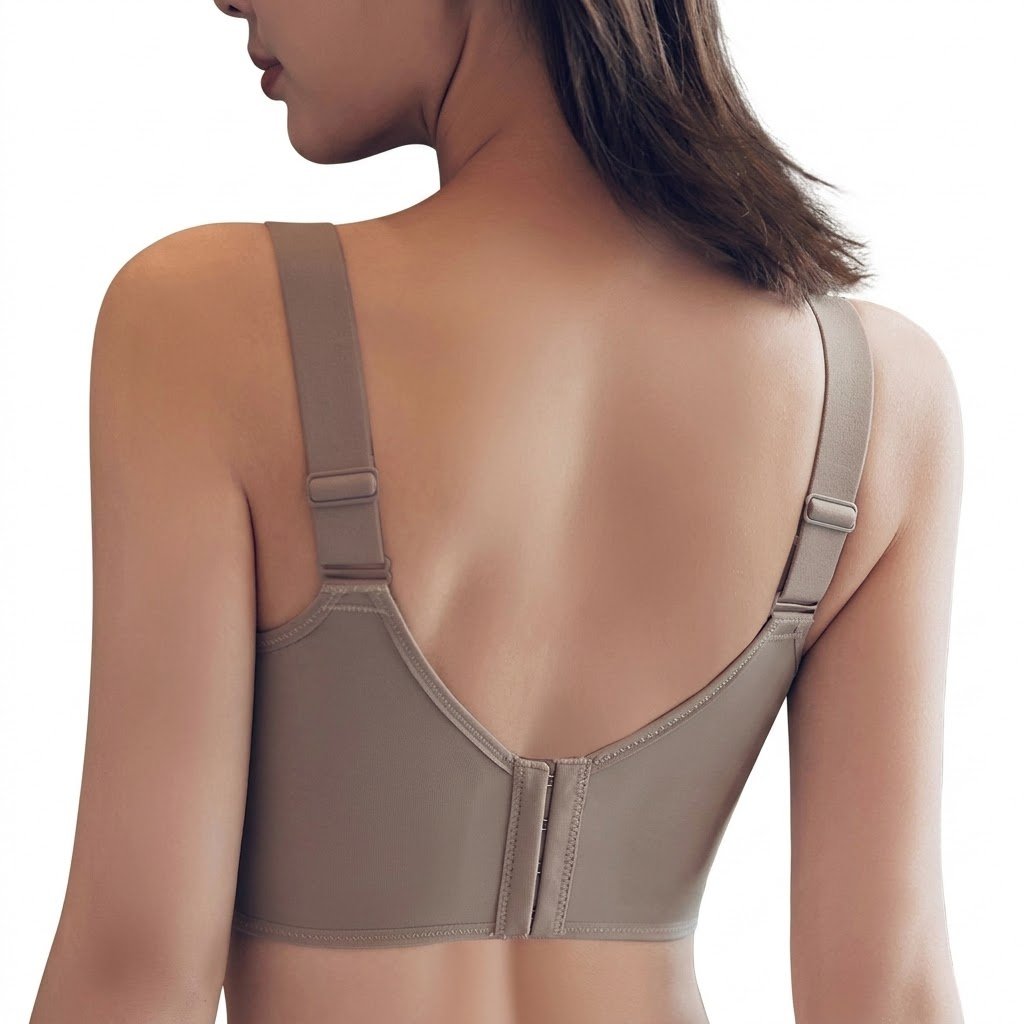 RYKA Adjustable Large Bust Gathering Bra | Cup B/C/D | Ultra-Thin | Wire-Free | Anti-Sagging | Seamless Plus Size Bra | CB260806A272