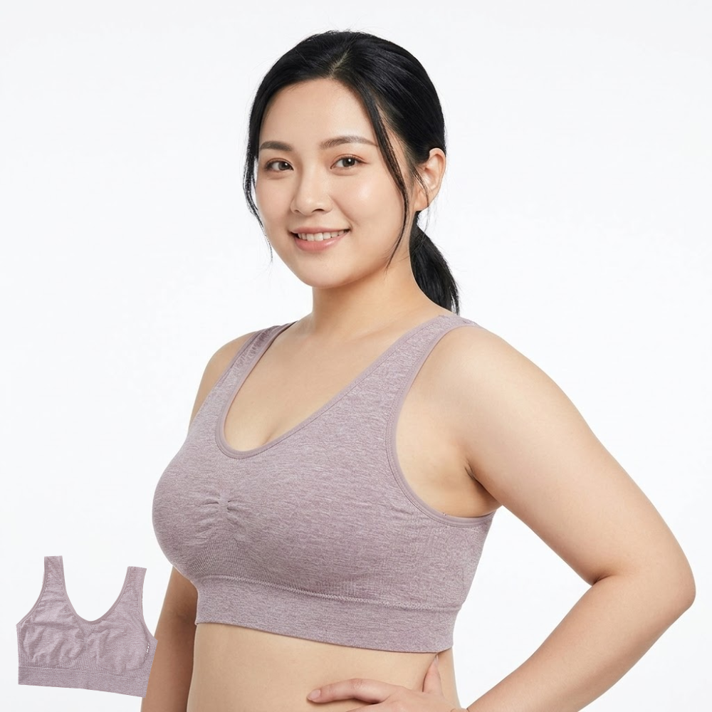 LOMU Women's Underwear | Ammonia Cotton Latex Wrapped Chest Wide Shoulder Strap Bra | Tank Top Camisole | CT250922809