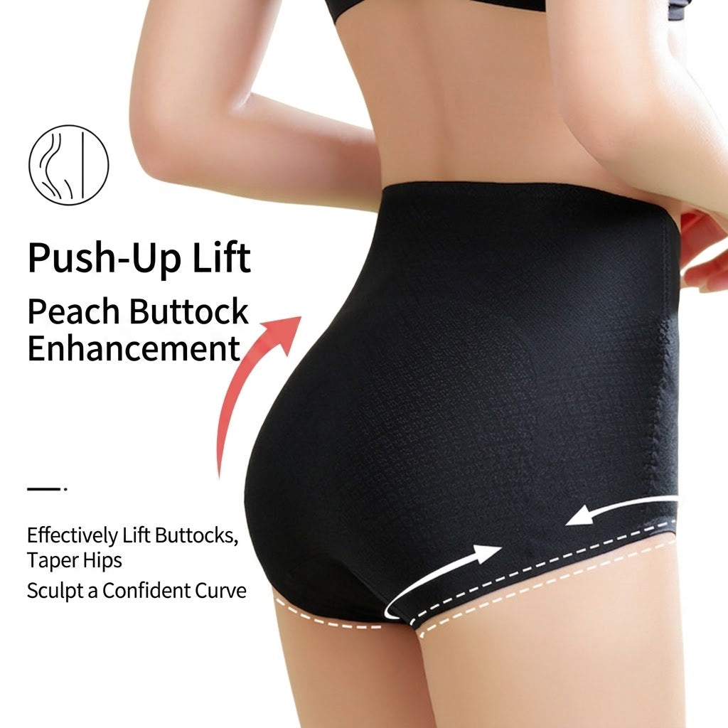 Ultra-Thin High-Waist Tummy Control Shapewear | Waist Shaping | Body-Lifting & Butt-Lifting | Women’s Shaping Pants | ISHR260820A317