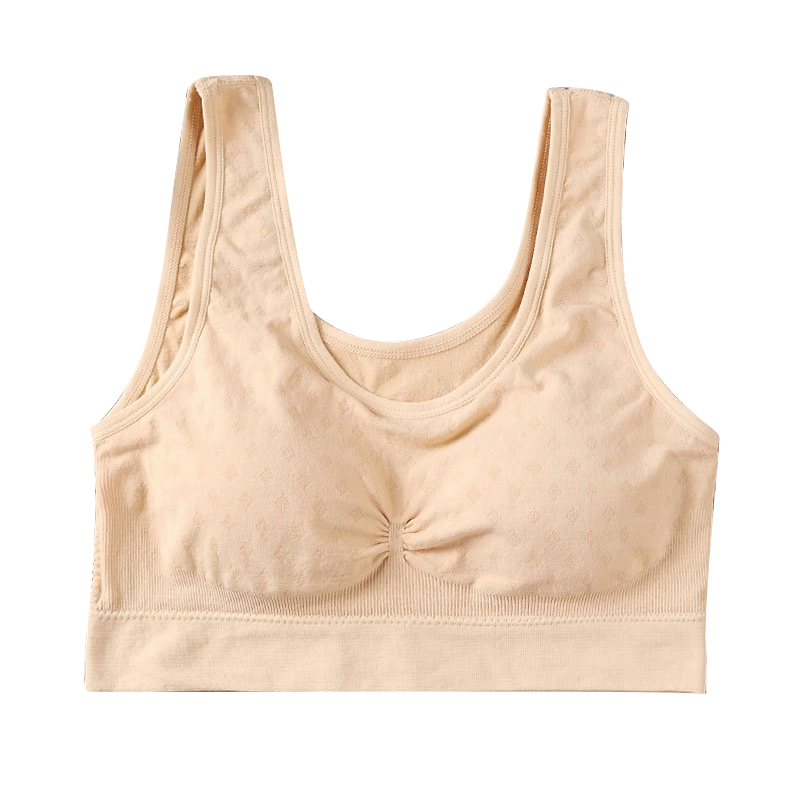 ROYA Plus Fatty Seamless Chest Wrapping Underwear Fixed Cup Beauty Vest | Plus Size Comfort &nbsp;China Imported | CT251229900