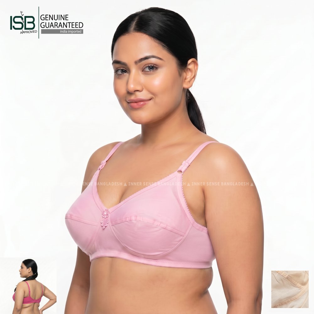 Like Me BREEZE Bra (Summer Comfort Edition) | Mess Cotton Fabric | Royal Lift Support | Full Coverage | Soft Daily Comfort | Indian Imported | IB260614A146
