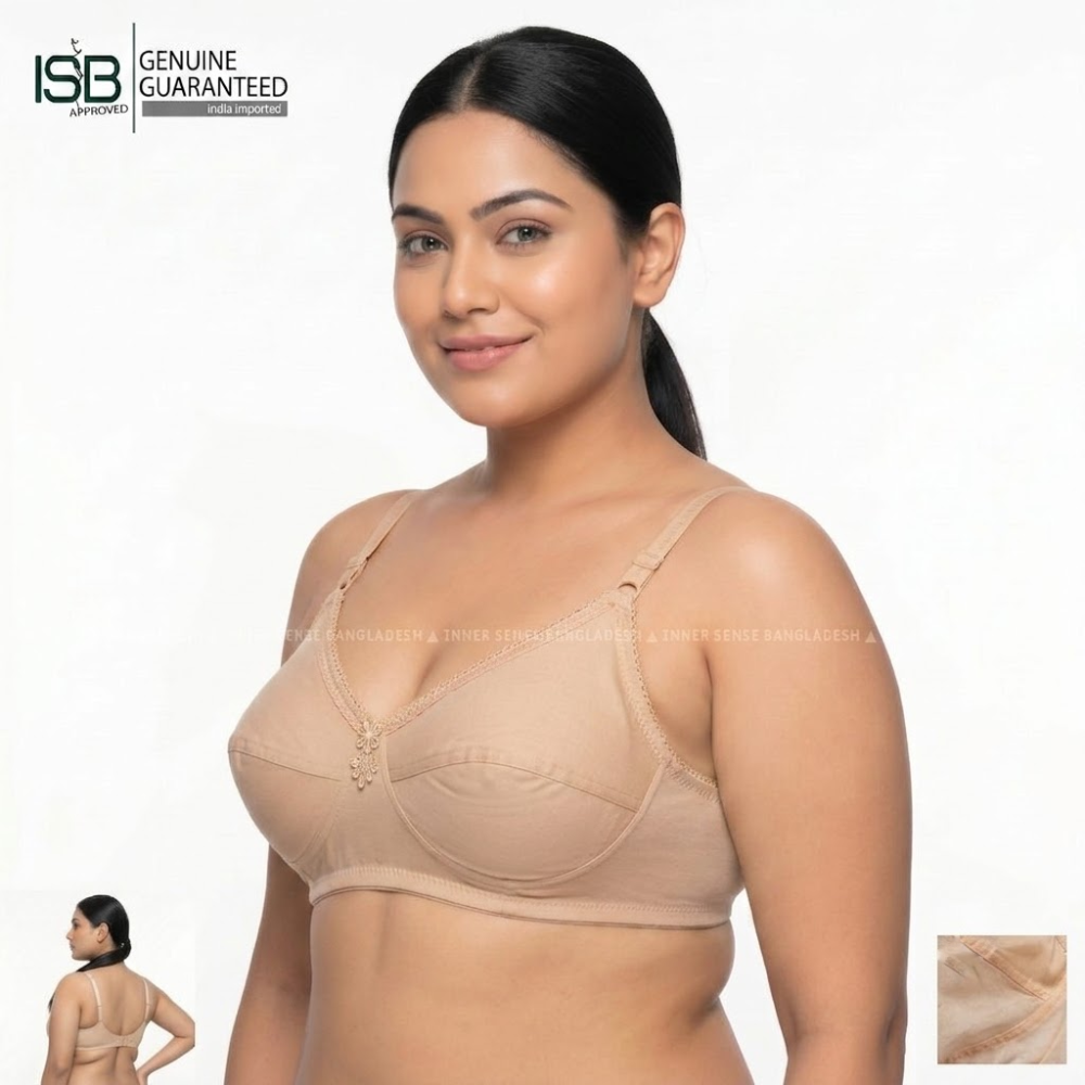 Like Me BREEZE Bra (Summer Comfort Edition) | Mess Cotton Fabric | Royal Lift Support | Full Coverage | Soft Daily Comfort | Indian Imported | IB260614A146
