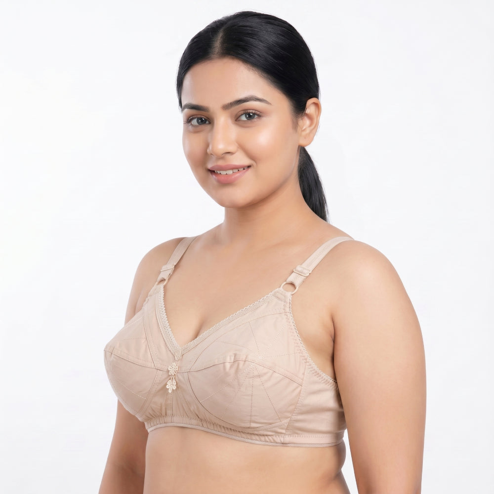 JULIET MATERNY Bra | Soft Cotton Comfort Fit Women’s Everyday Bra | KB251005816