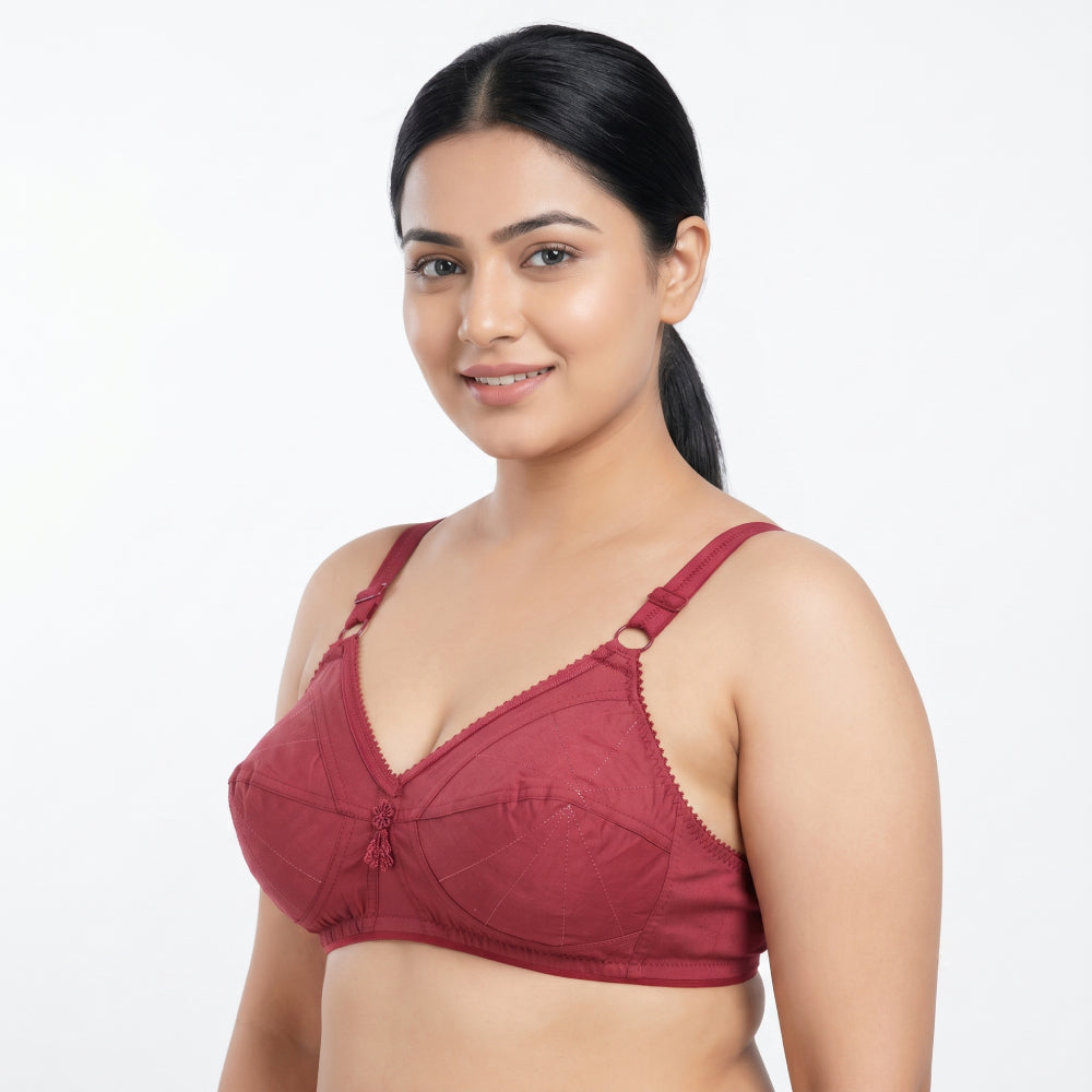 JULIET MATERNY Bra | Soft Cotton Comfort Fit Women’s Everyday Bra | KB251005816