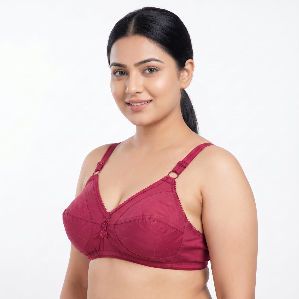 JULIET MATERNY Bra | Soft Cotton Comfort Fit Women’s Everyday Bra | KB251005816