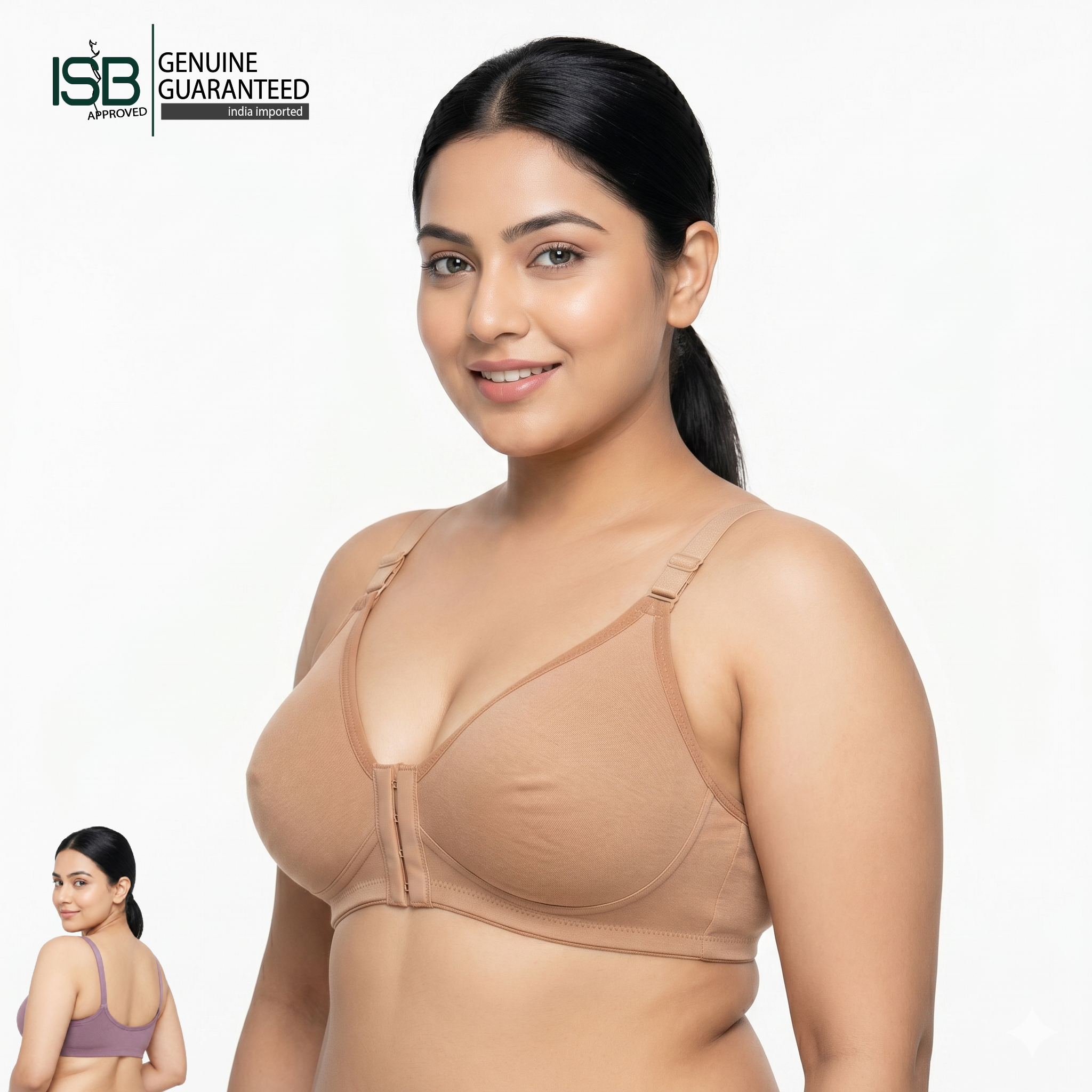 LIKE ME Front Open BRA | Front Hook | Daily Use | 4 Hook | Indian Imported | ISB Approved Genuine Guaranteed | IB260524A141