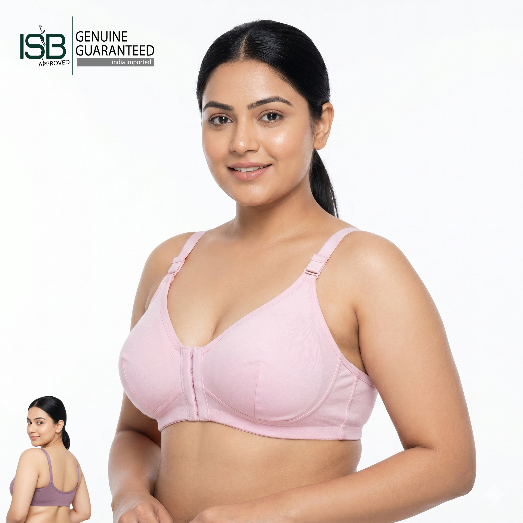 LIKE ME Front Open BRA | Front Hook | Daily Use | 4 Hook | Indian Imported | ISB Approved Genuine Guaranteed | IB260524A141