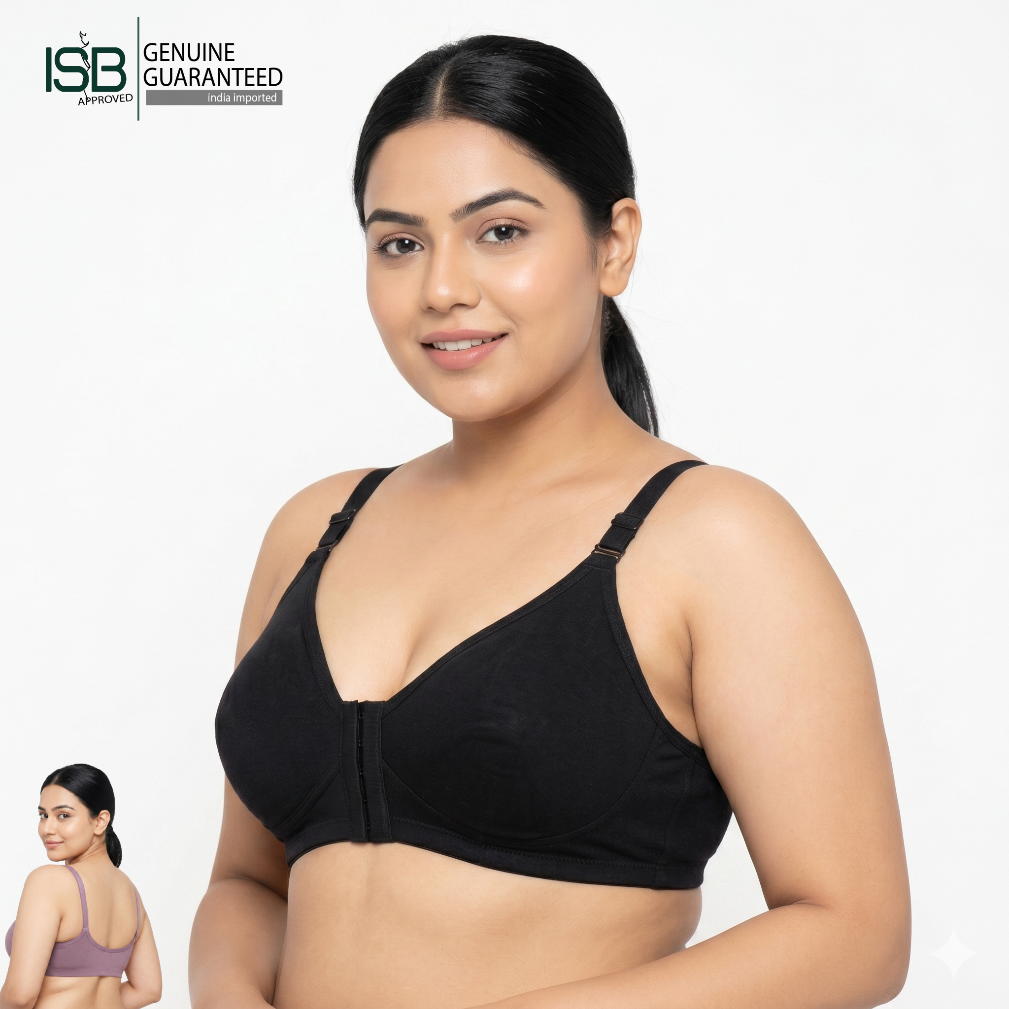 LIKE ME Front Open BRA | Front Hook | Daily Use | 4 Hook | Indian Imported | ISB Approved Genuine Guaranteed | IB260524A141