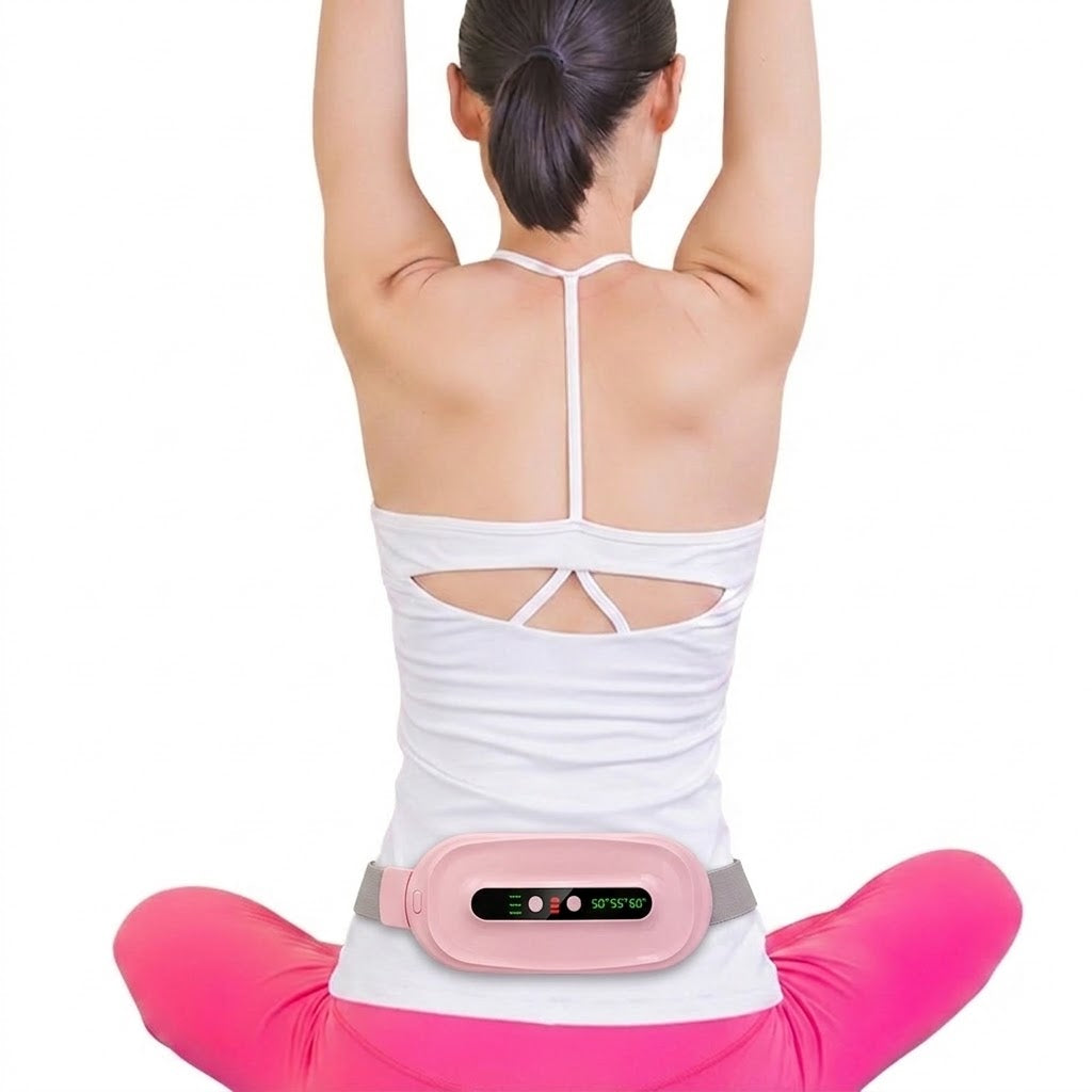 Multifunctional Menstrual Warm Heating Belt With Premium Box | Hot Compress | Vibrating Massage | Waist Protection Belt | ISMT260820A321
