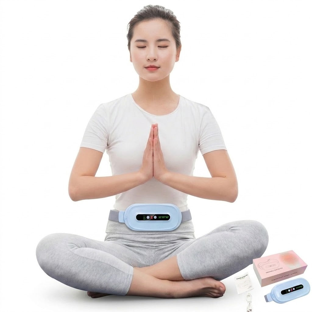 Multifunctional Menstrual Warm Heating Belt With Premium Box | Hot Compress | Vibrating Massage | Waist Protection Belt | ISMT260820A321