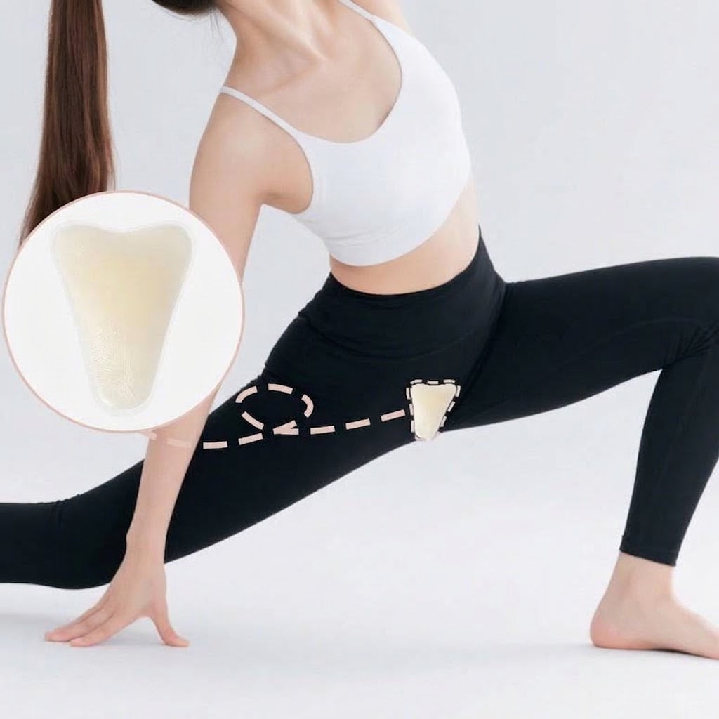 Silicone Anti-Exposure Reusable Invisible Coverage Patch | S , L | Seamless Y-Shaped Hot Spring Private Patch | Sports Yoga Underwear | ISMT260926A389