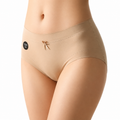 Ice Silk Traceless Cotton Mid-Waist Underwear | High Elastic | Close-Fitting | Daily Comfort | Seamless No-Show Panty | ISCP260819A315