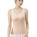 ZEWA Summer Camisole Tank Top (Fixed Cup Edition) | Wide Shoulder | Built-In Bra Pads | Wire-Free | Everyday Comfort | CT260713A201