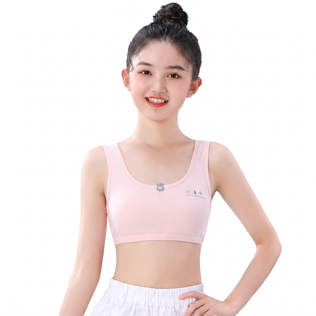 GIVA Breathable Vest Bra | Junior Training Bra | Breathable Hole Design | Super Elastic Comfort | CT260729A252