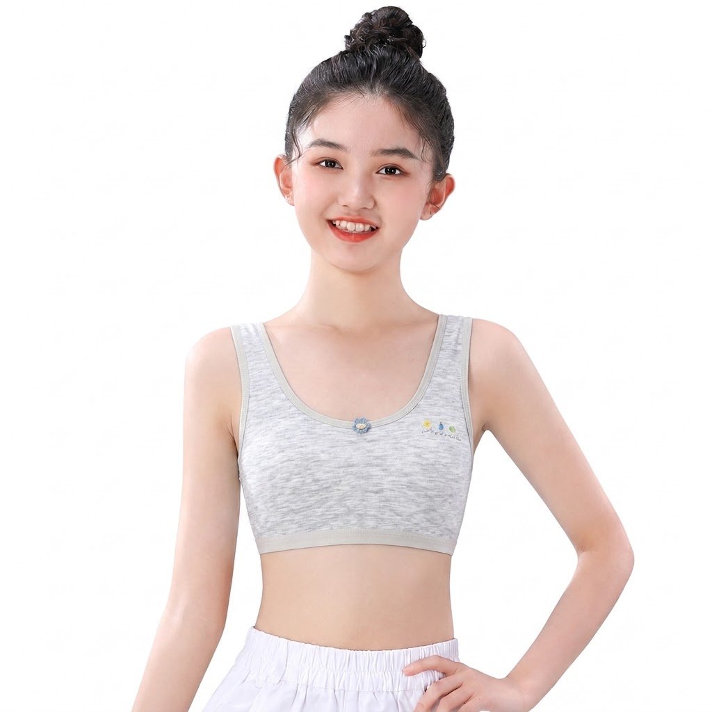 GIVA Breathable Vest Bra | Junior Training Bra | Breathable Hole Design | Super Elastic Comfort | CT260729A252