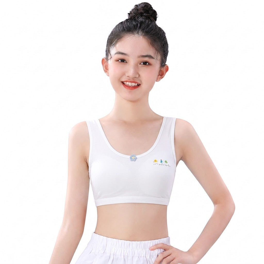 GIVA Breathable Vest Bra | Junior Training Bra | Breathable Hole Design | Super Elastic Comfort | CT260729A252