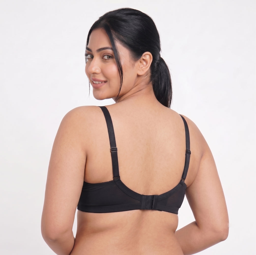 ISB Butterfly Ac Net Bra (2 Hook Edition) | Airy Net Fabric | Lightweight Comfort | Everyday Support | KB20110501