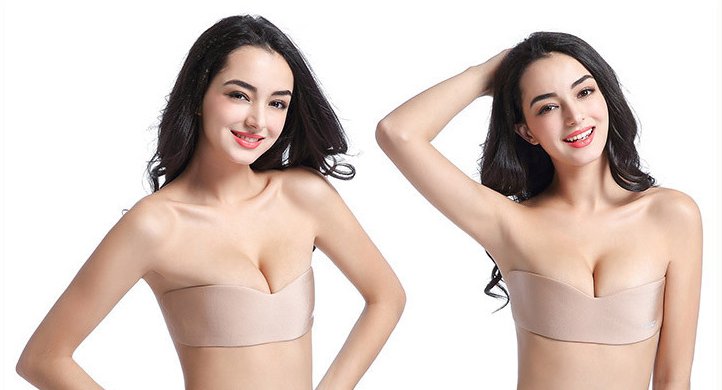 Invisible Silicone Breast Lift Nipple Covers Bra | Push-Up | Nipple Cover | Strapless & Backless | Invisible Underwear | ISMT260811A283
