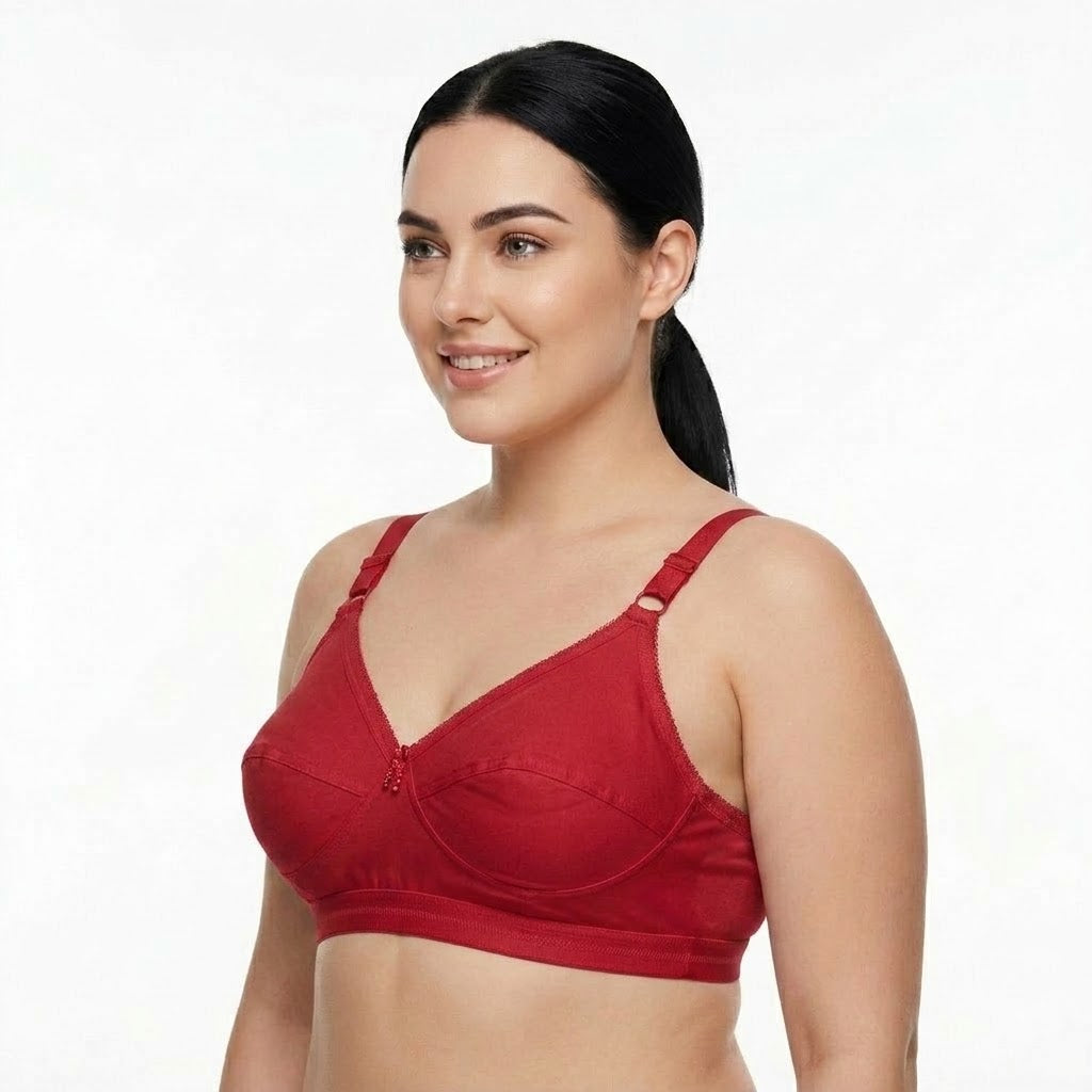 LikeMe Premium Stitch Bra (4 Hook) | Full Coverage | Minimizer Bra | Full Cup Comfort | Everyday Wear | KB24060901