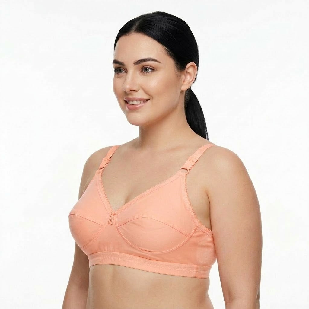 LikeMe Premium Stitch Bra (4 Hook) | Full Coverage | Minimizer Bra | Full Cup Comfort | Everyday Wear | KB24060901