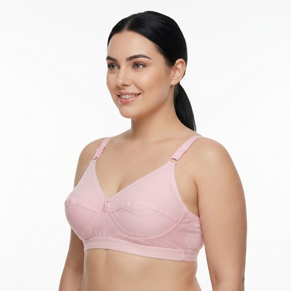LikeMe Premium Stitch Bra (4 Hook) | Full Coverage | Minimizer Bra | Full Cup Comfort | Everyday Wear | KB24060901