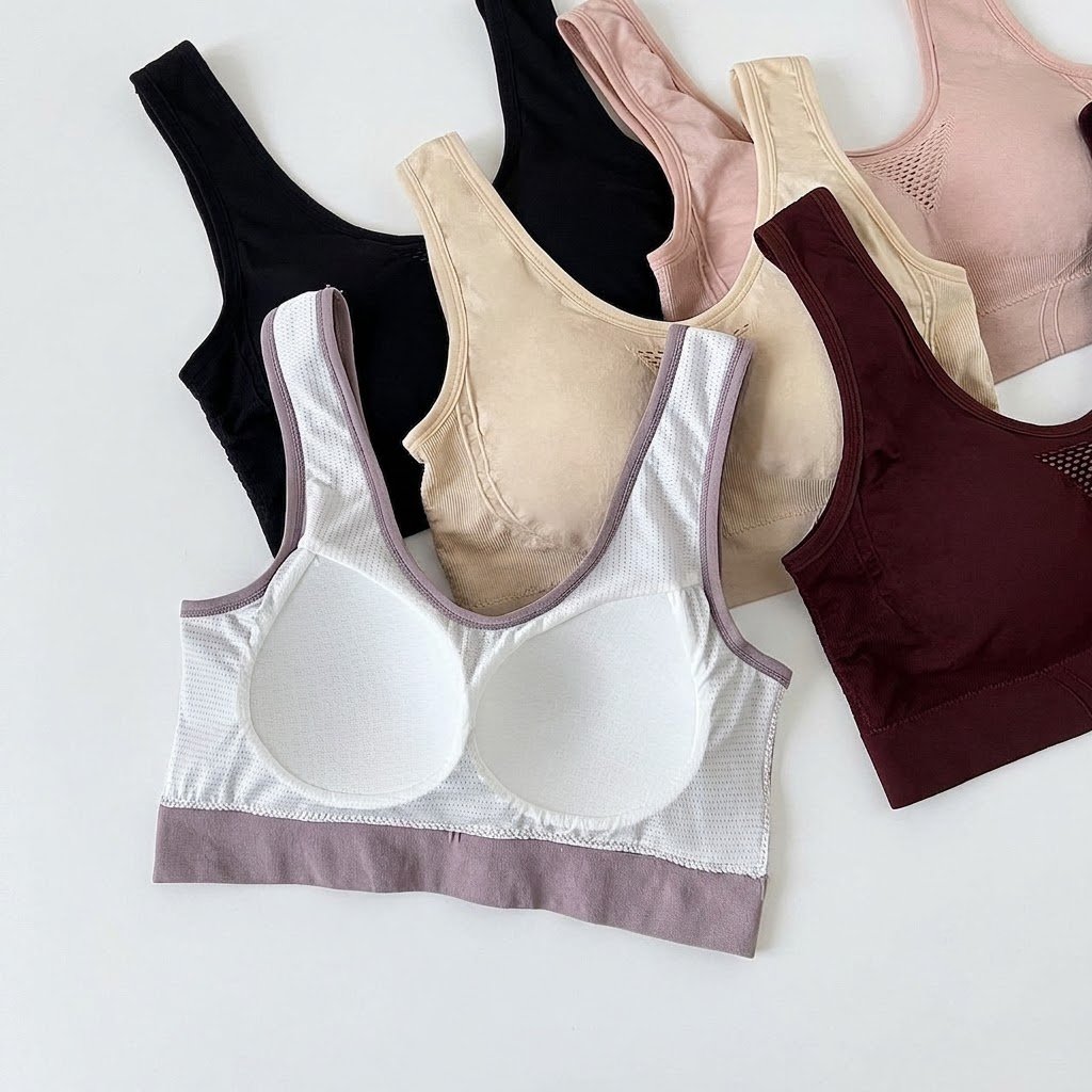 GAMI Seamless Plus Size Fixed Cup Beautiful Back Bra | 36 in to 42 in | Breathable | U-Shaped Back | Wire-Free Full Coverage | CT260727A248