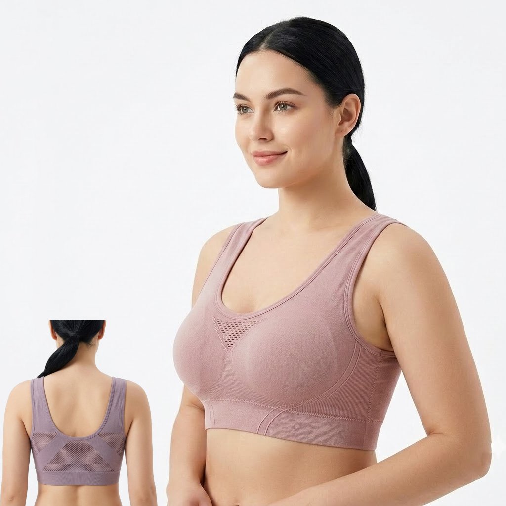 GAMI Seamless Plus Size Fixed Cup Beautiful Back Bra | 36 in to 42 in | Breathable | U-Shaped Back | Wire-Free Full Coverage | CT260727A248