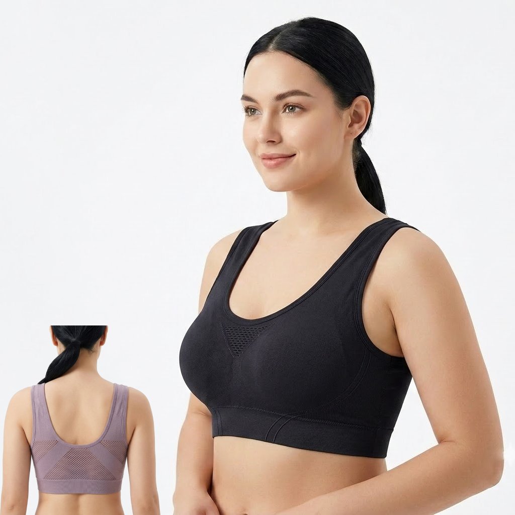GAMI Seamless Plus Size Fixed Cup Beautiful Back Bra | 36 in to 42 in | Breathable | U-Shaped Back | Wire-Free Full Coverage | CT260727A248