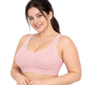 ERMA Double-Layer Plus Size Viscose Tank-Style Wireless Bra | Wide-Strap Comfortable Vest Bra | Soft Everyday wear | CT261017A419