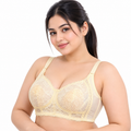 LOMI Ultra-Thin Anti-Sagging Gathering Bra | Plus Size Adjustable Bra | D/E Cup | 4-Hook | Large &amp; Small Bust Support | CB261018A420